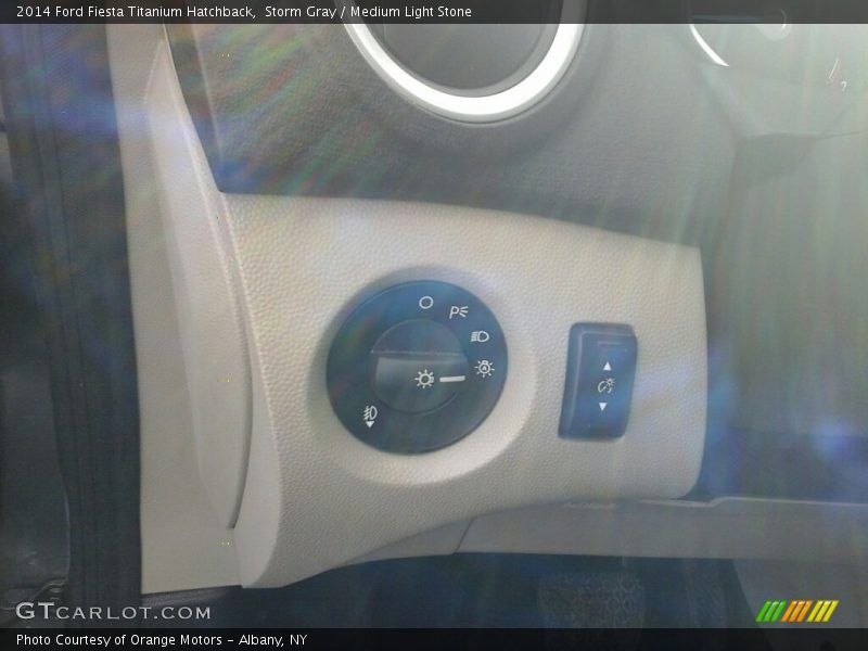 Storm Gray / Medium Light Stone 2014 Ford Fiesta Titanium Hatchback