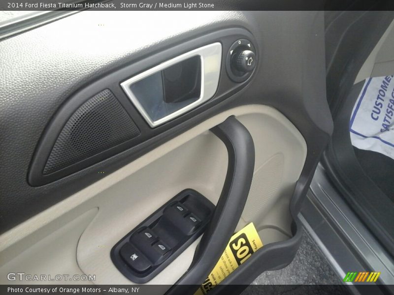 Storm Gray / Medium Light Stone 2014 Ford Fiesta Titanium Hatchback