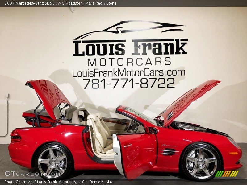 Mars Red / Stone 2007 Mercedes-Benz SL 55 AMG Roadster