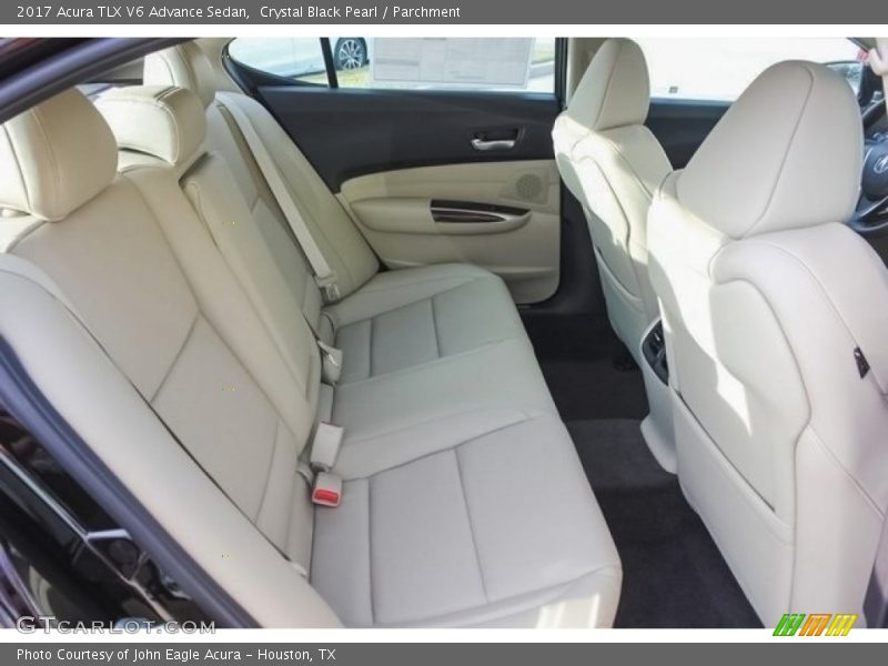 Crystal Black Pearl / Parchment 2017 Acura TLX V6 Advance Sedan