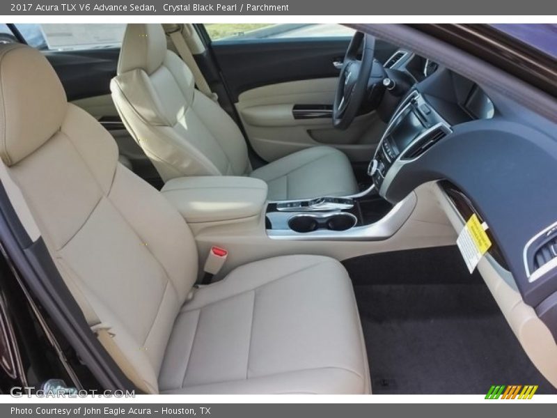 Crystal Black Pearl / Parchment 2017 Acura TLX V6 Advance Sedan