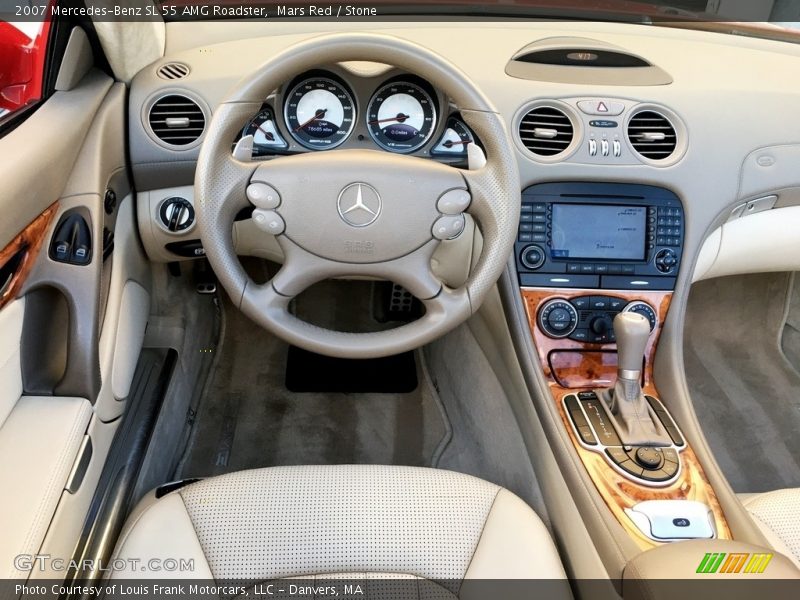 Mars Red / Stone 2007 Mercedes-Benz SL 55 AMG Roadster