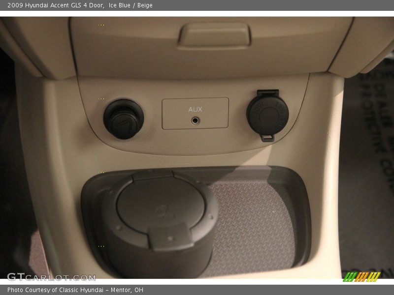Ice Blue / Beige 2009 Hyundai Accent GLS 4 Door