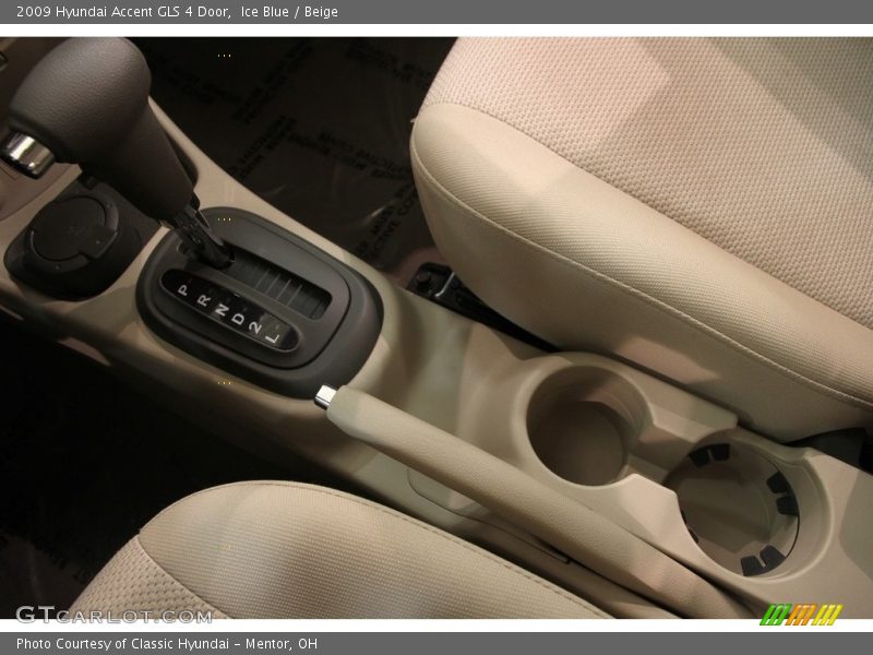 Ice Blue / Beige 2009 Hyundai Accent GLS 4 Door