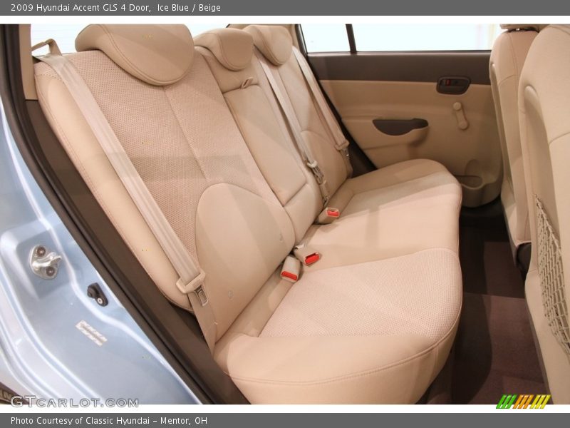 Ice Blue / Beige 2009 Hyundai Accent GLS 4 Door