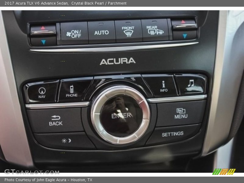 Crystal Black Pearl / Parchment 2017 Acura TLX V6 Advance Sedan