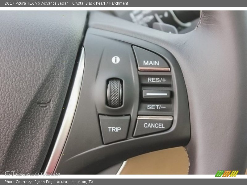 Crystal Black Pearl / Parchment 2017 Acura TLX V6 Advance Sedan