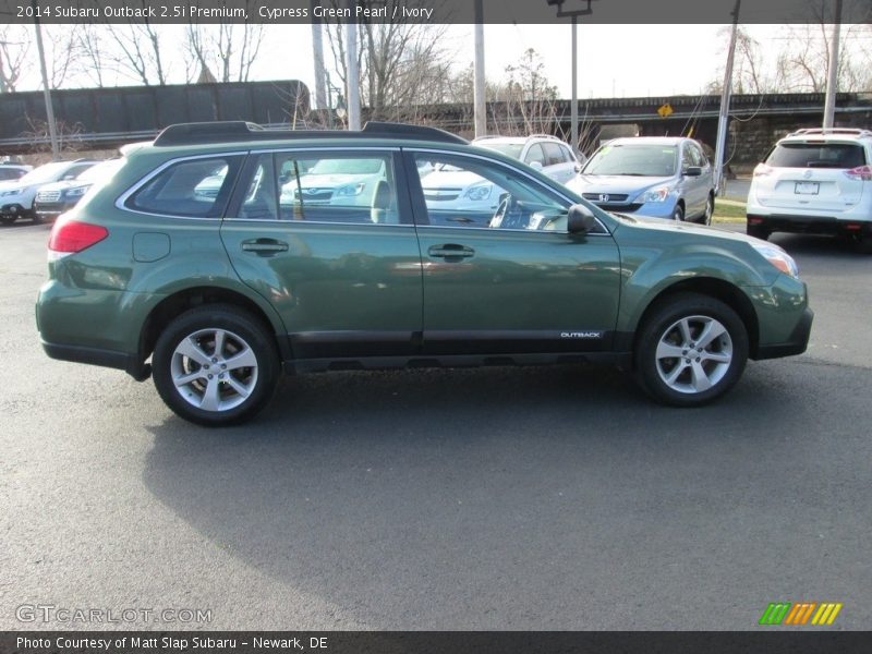 Cypress Green Pearl / Ivory 2014 Subaru Outback 2.5i Premium