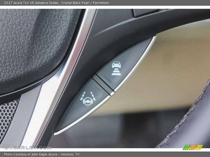 Crystal Black Pearl / Parchment 2017 Acura TLX V6 Advance Sedan