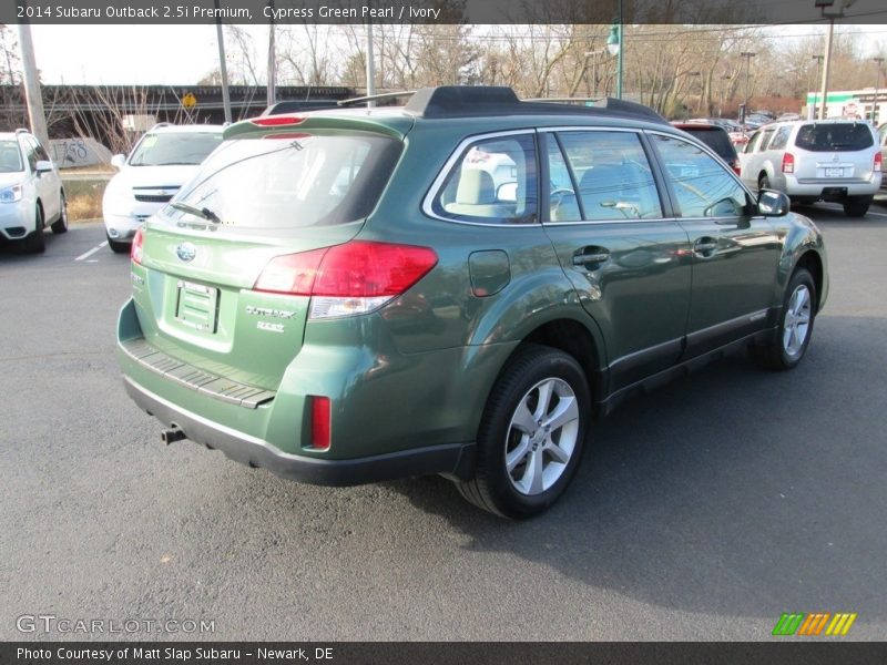 Cypress Green Pearl / Ivory 2014 Subaru Outback 2.5i Premium