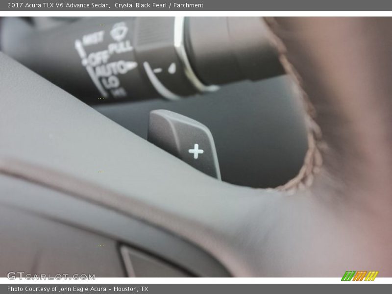 Crystal Black Pearl / Parchment 2017 Acura TLX V6 Advance Sedan