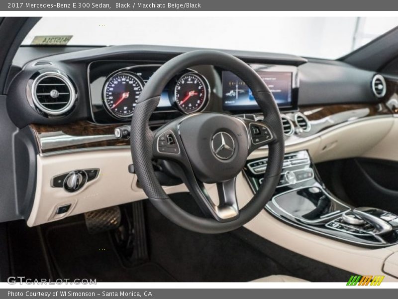 Black / Macchiato Beige/Black 2017 Mercedes-Benz E 300 Sedan