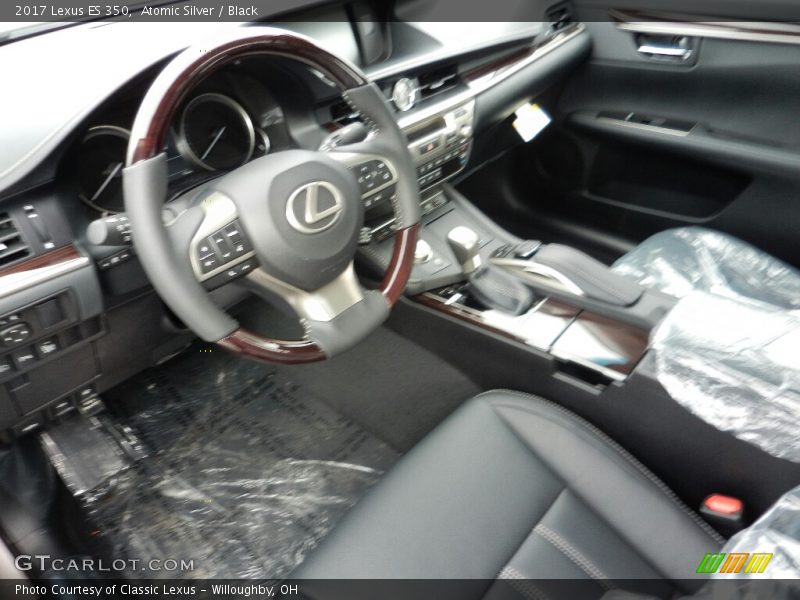 Atomic Silver / Black 2017 Lexus ES 350