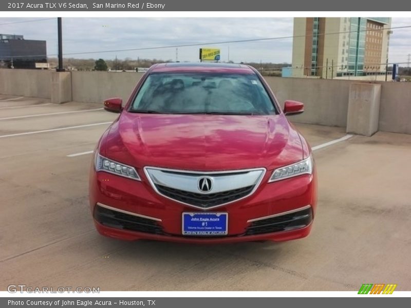 San Marino Red / Ebony 2017 Acura TLX V6 Sedan