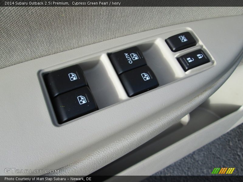 Cypress Green Pearl / Ivory 2014 Subaru Outback 2.5i Premium
