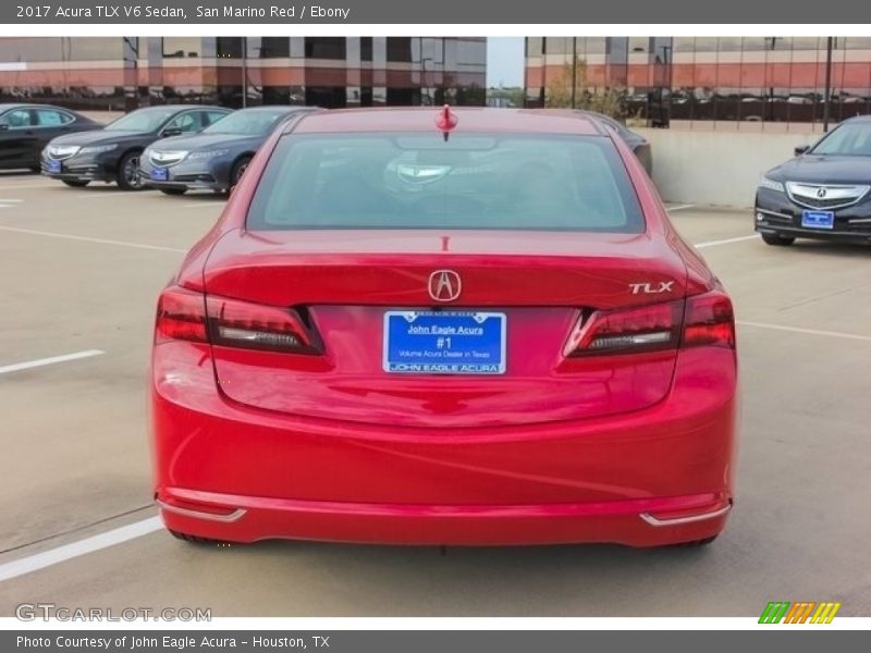 San Marino Red / Ebony 2017 Acura TLX V6 Sedan