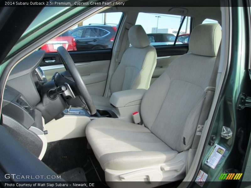 Cypress Green Pearl / Ivory 2014 Subaru Outback 2.5i Premium