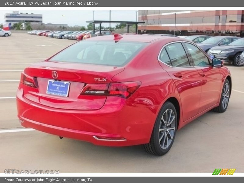 San Marino Red / Ebony 2017 Acura TLX V6 Sedan