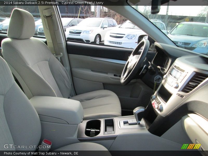 Cypress Green Pearl / Ivory 2014 Subaru Outback 2.5i Premium