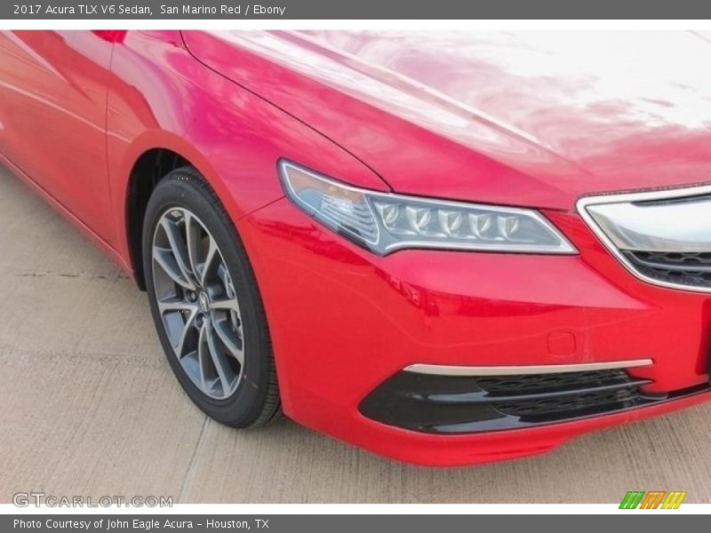 San Marino Red / Ebony 2017 Acura TLX V6 Sedan