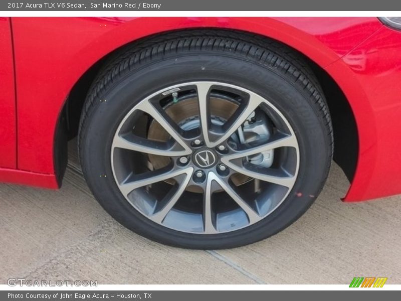 San Marino Red / Ebony 2017 Acura TLX V6 Sedan