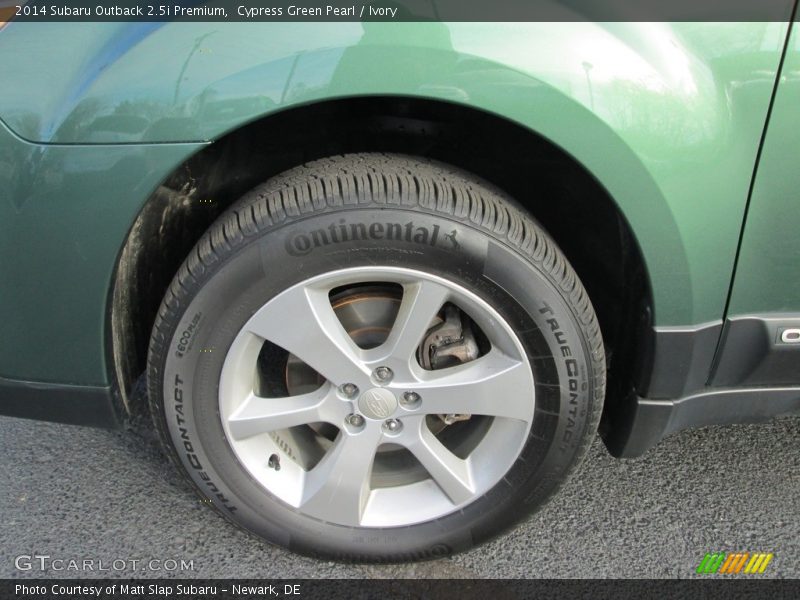 Cypress Green Pearl / Ivory 2014 Subaru Outback 2.5i Premium