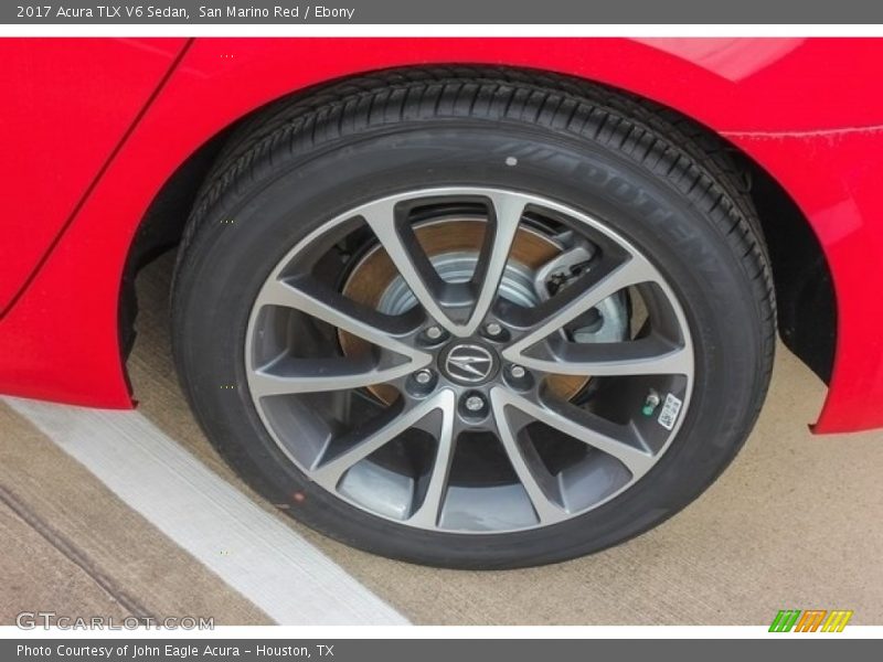 San Marino Red / Ebony 2017 Acura TLX V6 Sedan