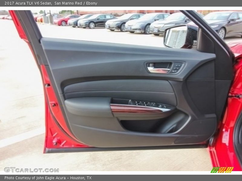 San Marino Red / Ebony 2017 Acura TLX V6 Sedan