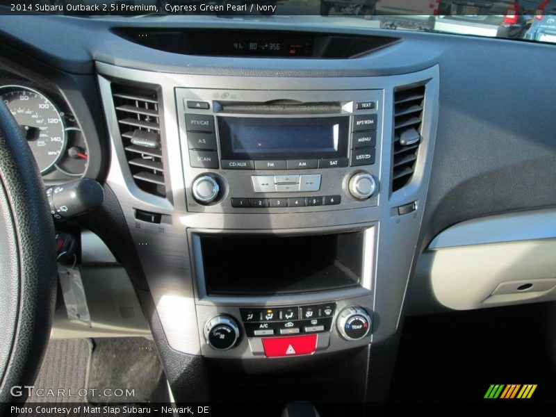 Cypress Green Pearl / Ivory 2014 Subaru Outback 2.5i Premium