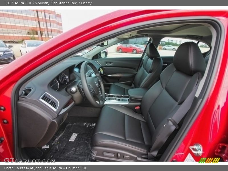 San Marino Red / Ebony 2017 Acura TLX V6 Sedan