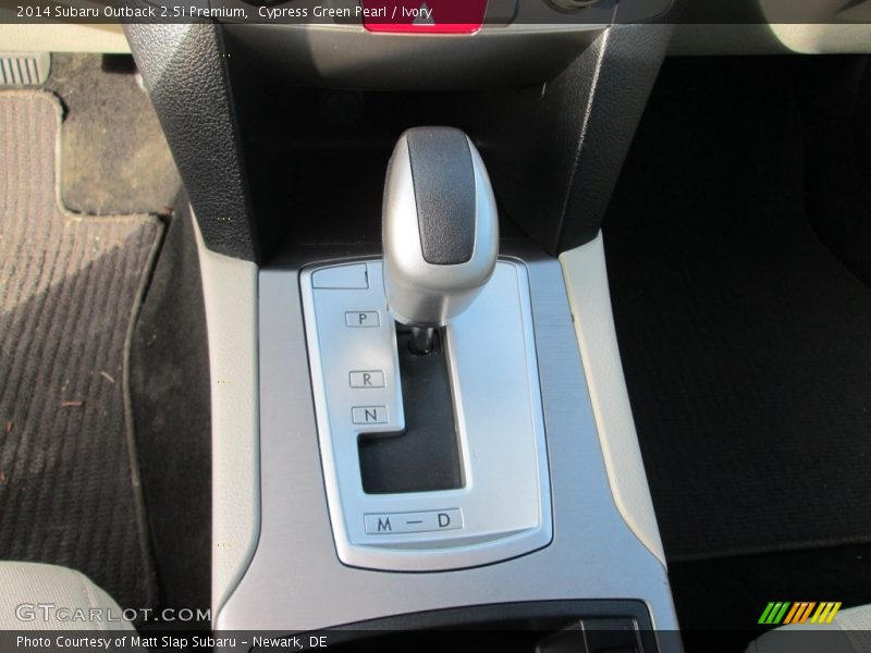 Cypress Green Pearl / Ivory 2014 Subaru Outback 2.5i Premium