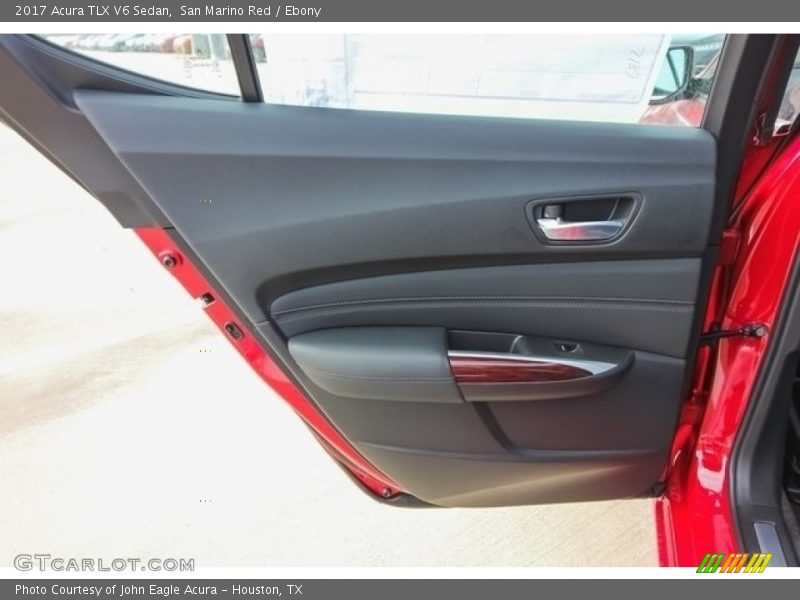 San Marino Red / Ebony 2017 Acura TLX V6 Sedan
