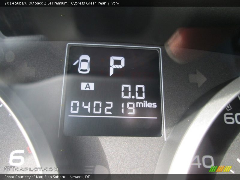Cypress Green Pearl / Ivory 2014 Subaru Outback 2.5i Premium