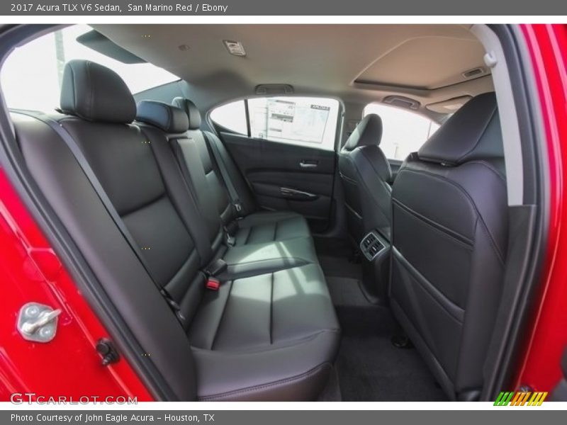 San Marino Red / Ebony 2017 Acura TLX V6 Sedan