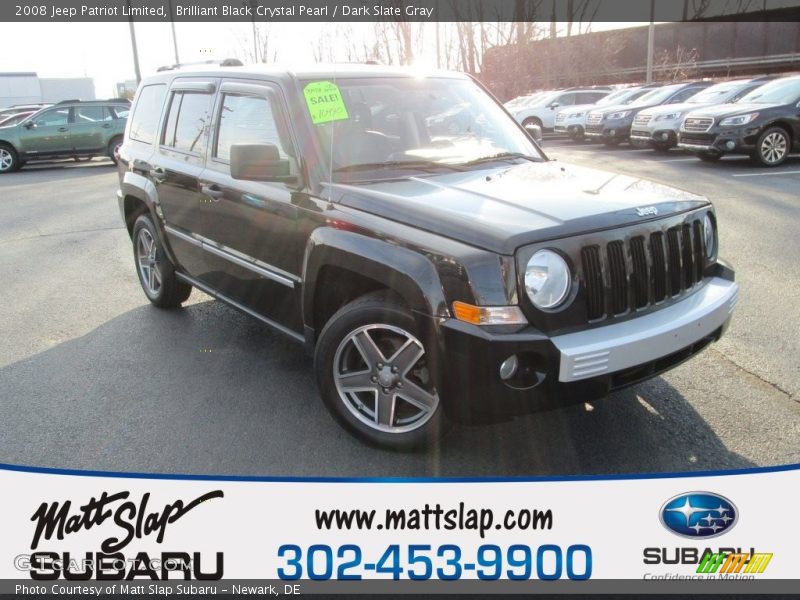 Brilliant Black Crystal Pearl / Dark Slate Gray 2008 Jeep Patriot Limited