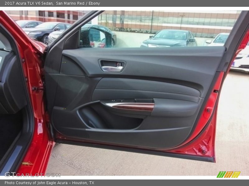 San Marino Red / Ebony 2017 Acura TLX V6 Sedan