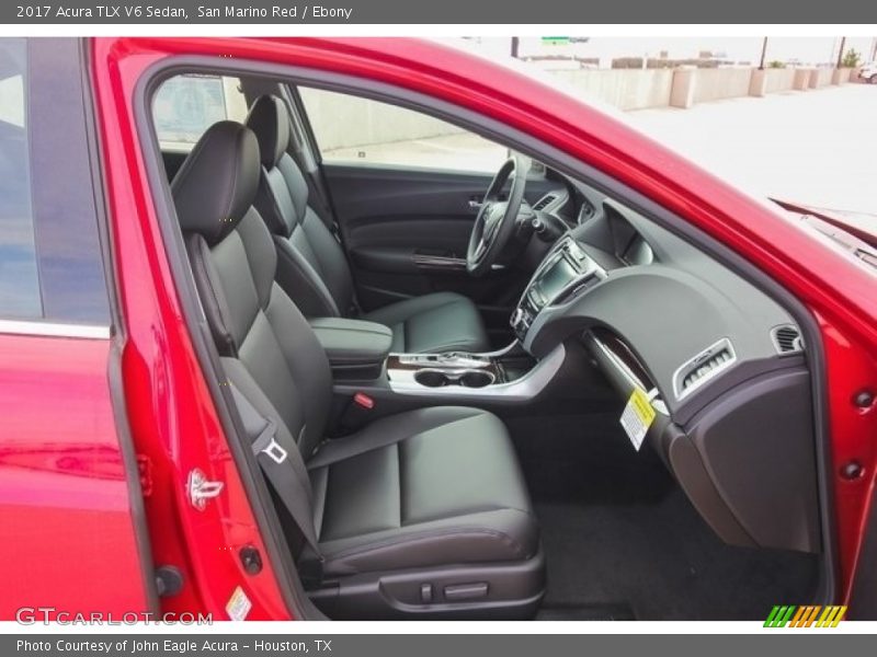 San Marino Red / Ebony 2017 Acura TLX V6 Sedan