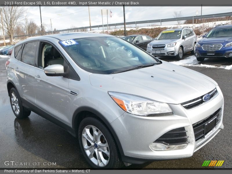 Ingot Silver Metallic / Charcoal Black 2013 Ford Escape SEL 1.6L EcoBoost 4WD