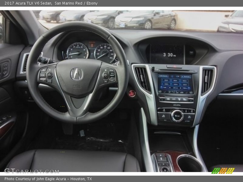 San Marino Red / Ebony 2017 Acura TLX V6 Sedan