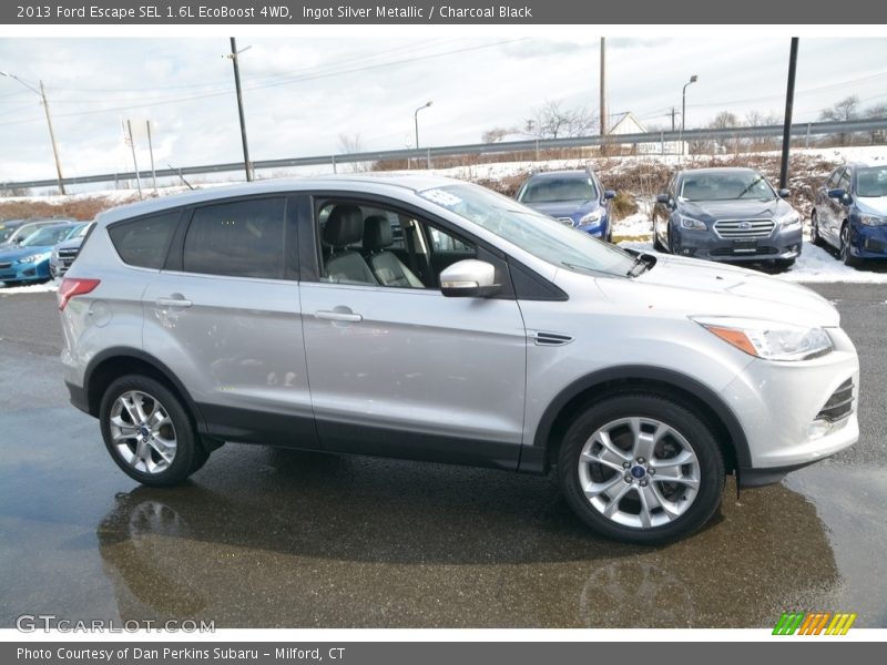 Ingot Silver Metallic / Charcoal Black 2013 Ford Escape SEL 1.6L EcoBoost 4WD