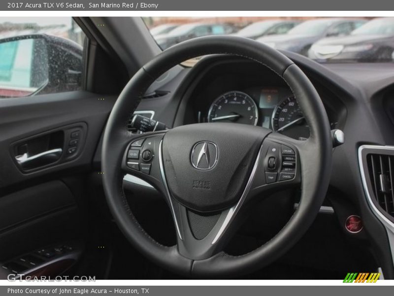 San Marino Red / Ebony 2017 Acura TLX V6 Sedan