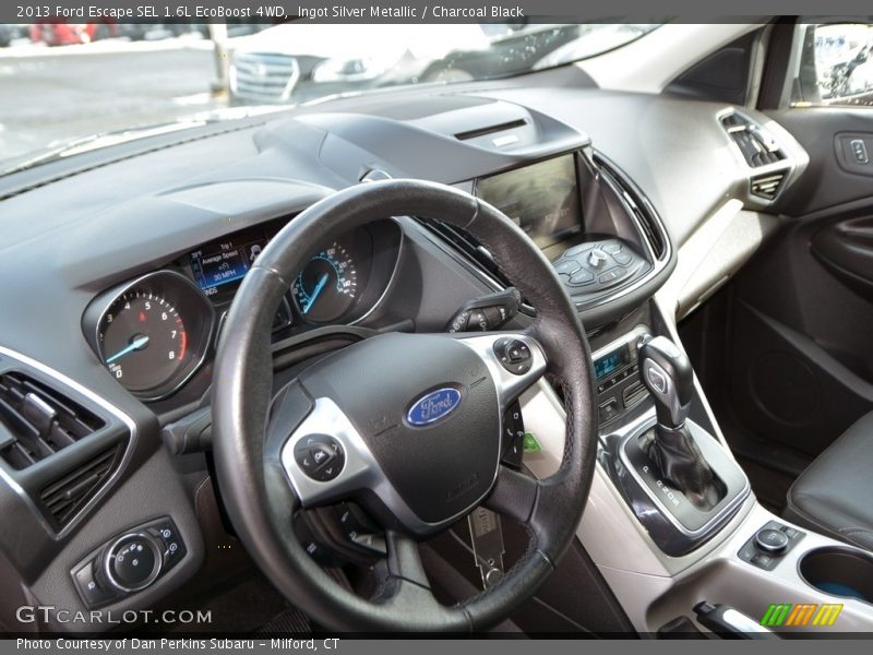 Ingot Silver Metallic / Charcoal Black 2013 Ford Escape SEL 1.6L EcoBoost 4WD