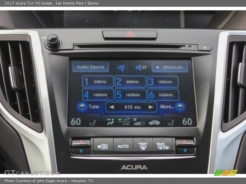 San Marino Red / Ebony 2017 Acura TLX V6 Sedan