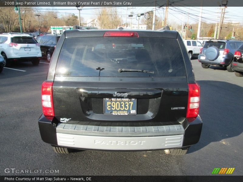 Brilliant Black Crystal Pearl / Dark Slate Gray 2008 Jeep Patriot Limited