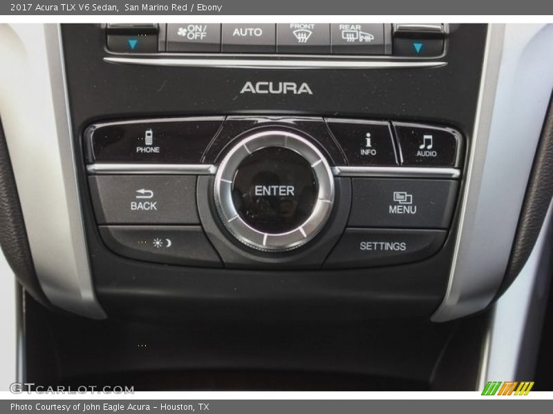 San Marino Red / Ebony 2017 Acura TLX V6 Sedan