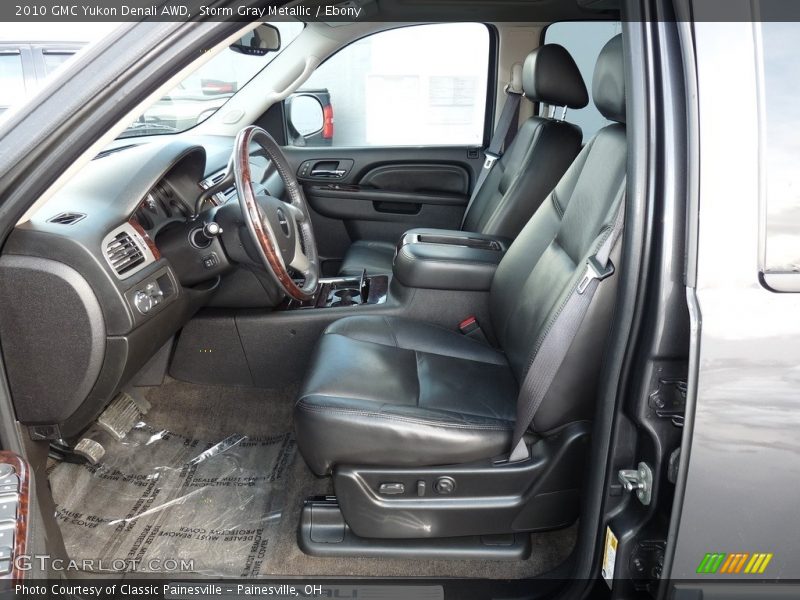 Storm Gray Metallic / Ebony 2010 GMC Yukon Denali AWD