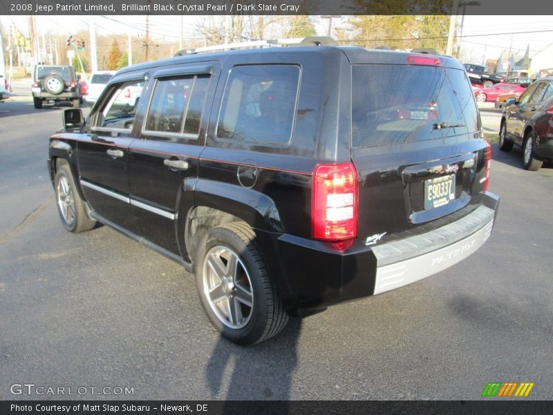 Brilliant Black Crystal Pearl / Dark Slate Gray 2008 Jeep Patriot Limited