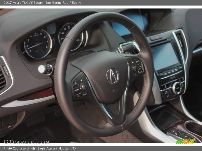 San Marino Red / Ebony 2017 Acura TLX V6 Sedan