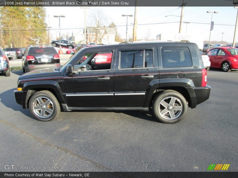 Brilliant Black Crystal Pearl / Dark Slate Gray 2008 Jeep Patriot Limited