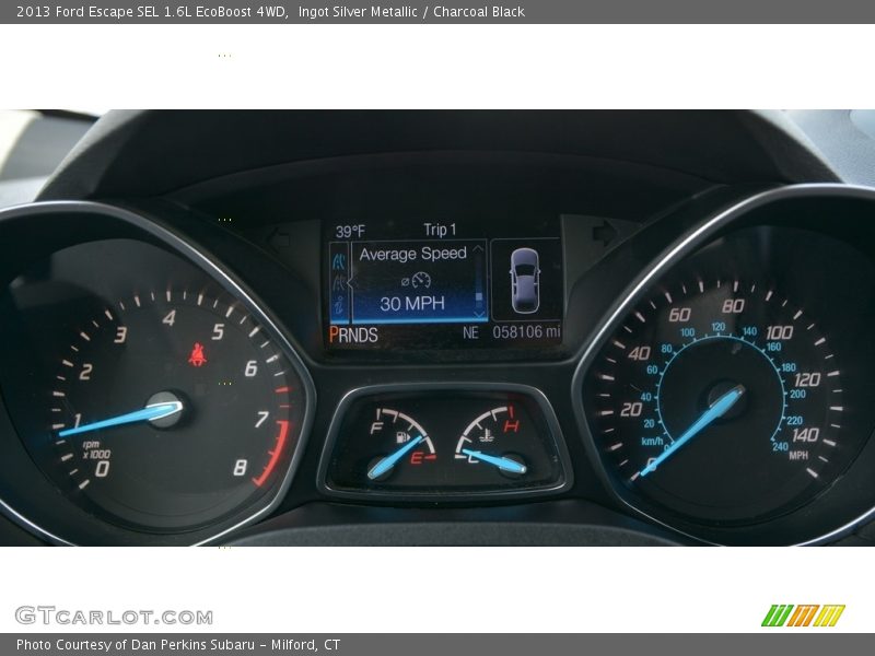 Ingot Silver Metallic / Charcoal Black 2013 Ford Escape SEL 1.6L EcoBoost 4WD